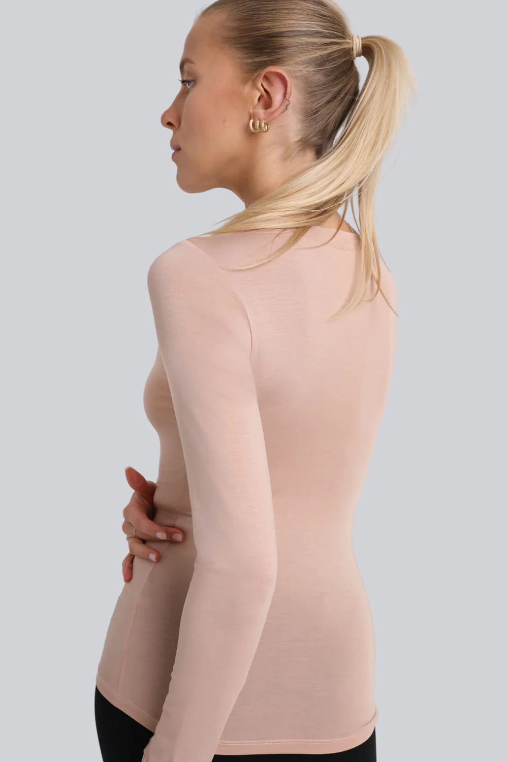 Longsleeve Miss Invisible C-neck Cappuccino - Image 3