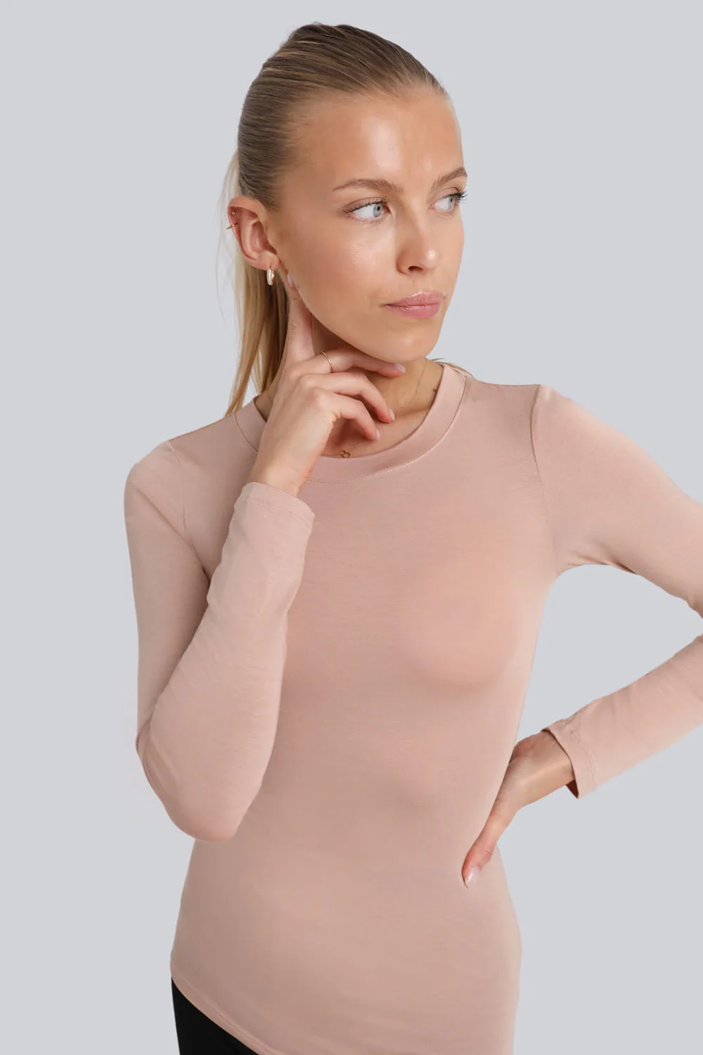 Longsleeve Miss Invisible C-neck Cappuccino - Image 6