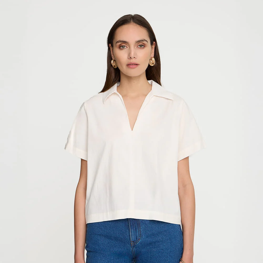 Bluzka Miss Modest Off White - Image 7