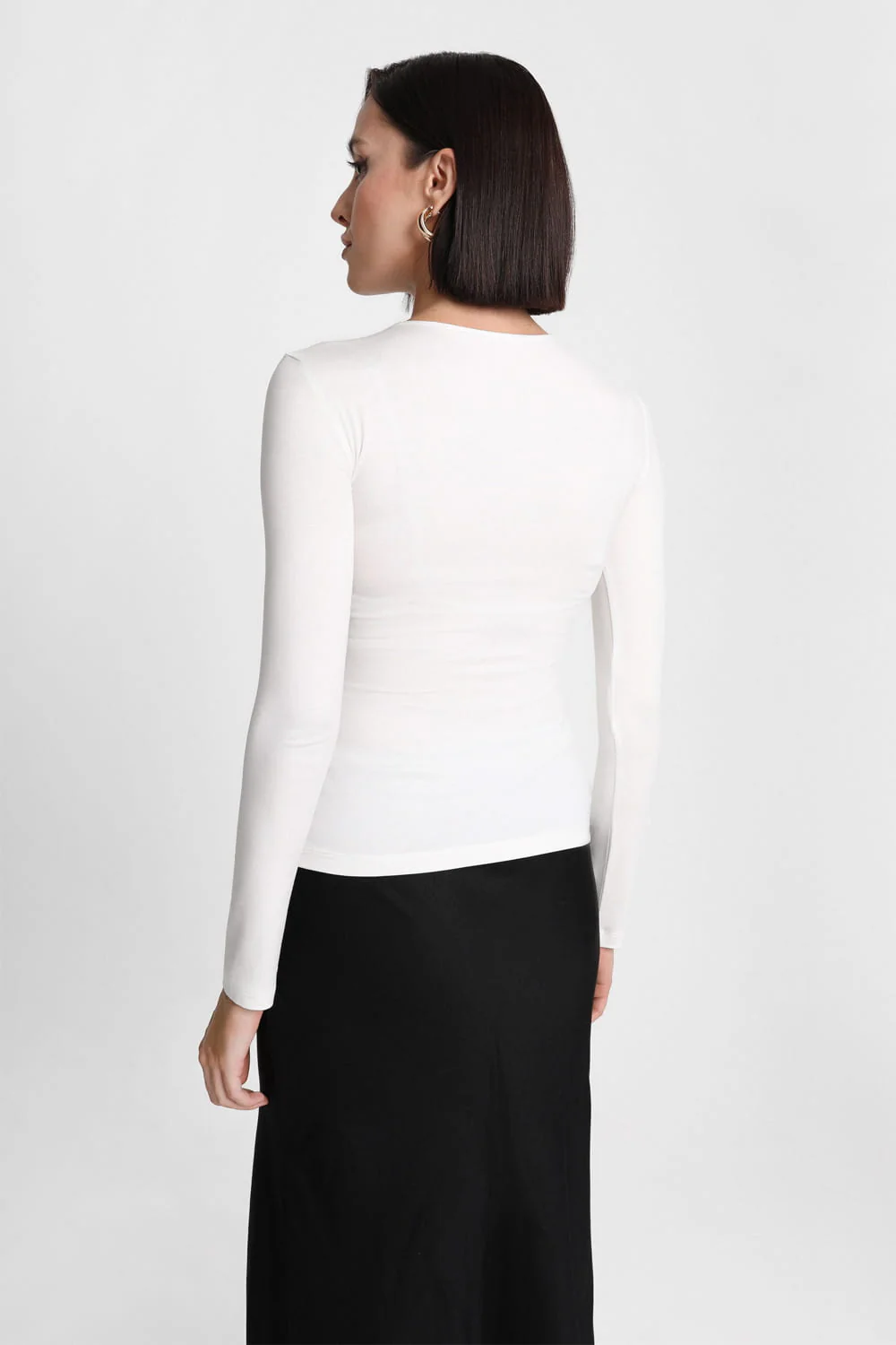 Longsleeve Miss Draped Off White - Image 5