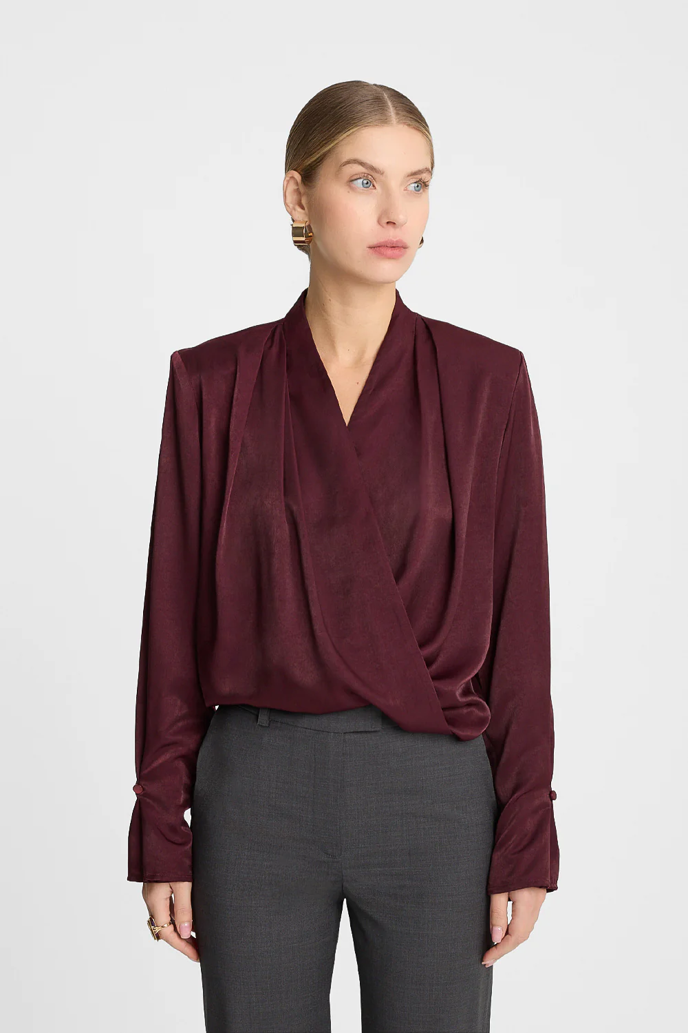 Bluzka Miss Misty Burgundy - Image 3