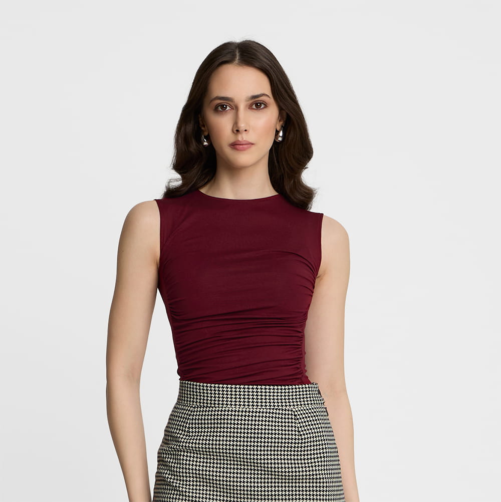 Top Miss Shapely Burgundy - Image 7