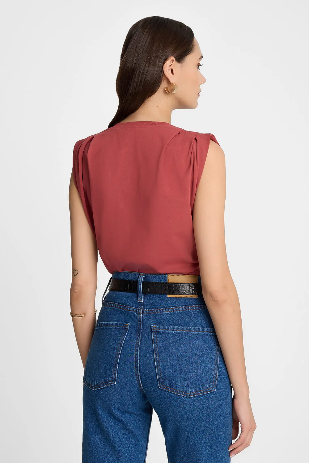 T-shirt Miss Boxy Red Brown - Image 5