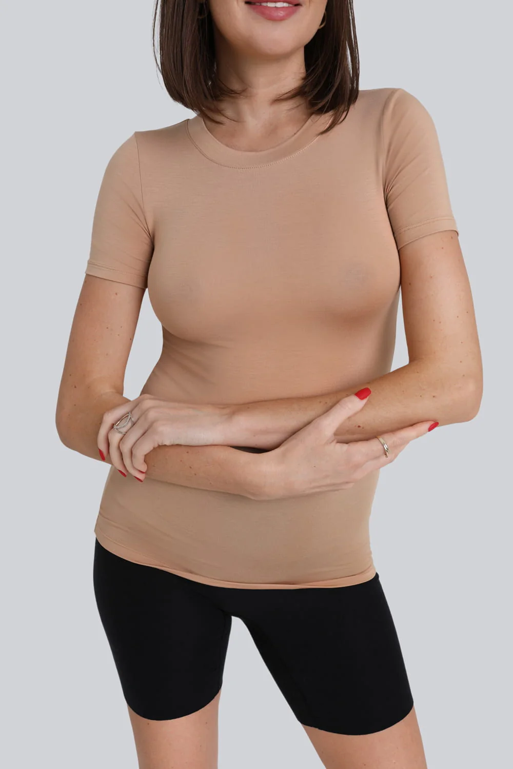 T-shirt Miss invisible C-neck Nude - Image 3