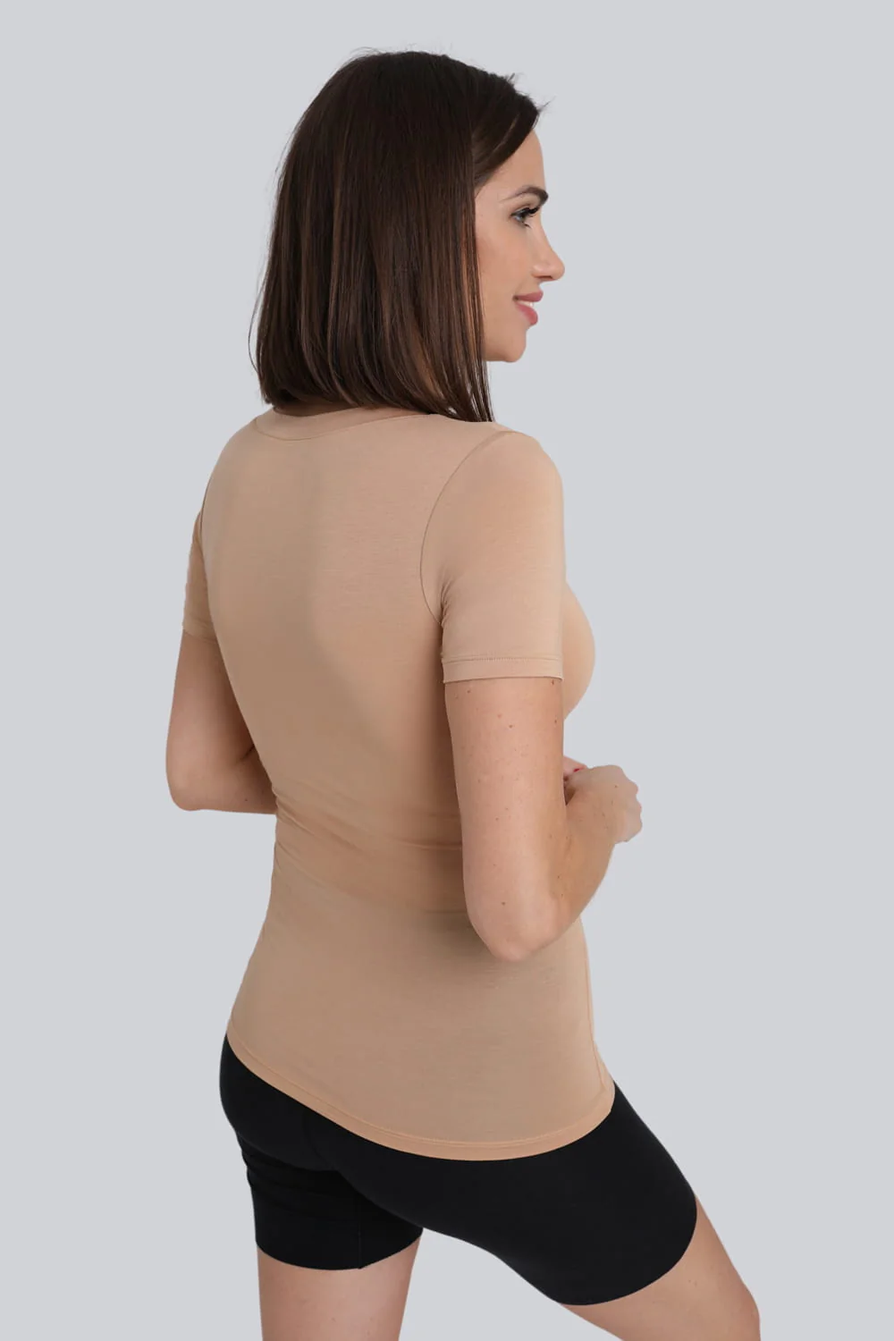 T-shirt Miss invisible C-neck Nude - Image 6