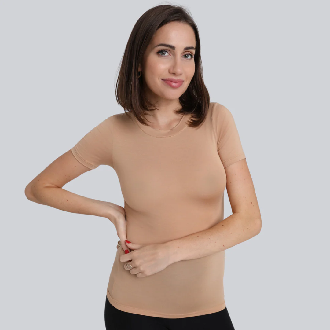 T-shirt Miss invisible C-neck Nude - Image 9