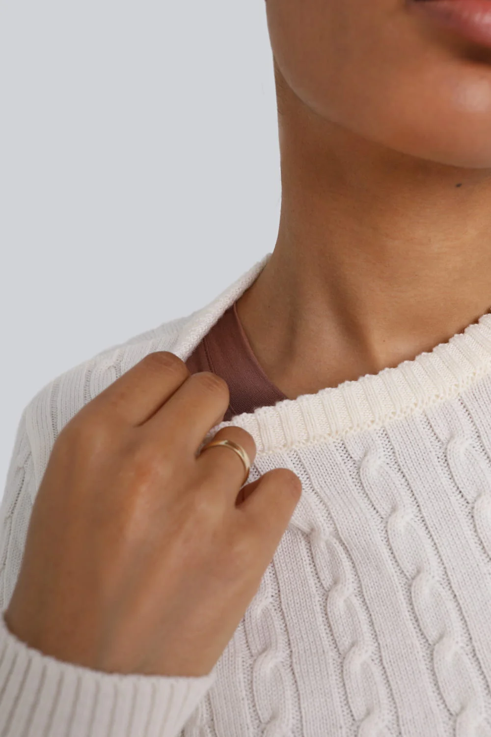 T-shirt Miss invisible C-neck Chocolate - Image 3