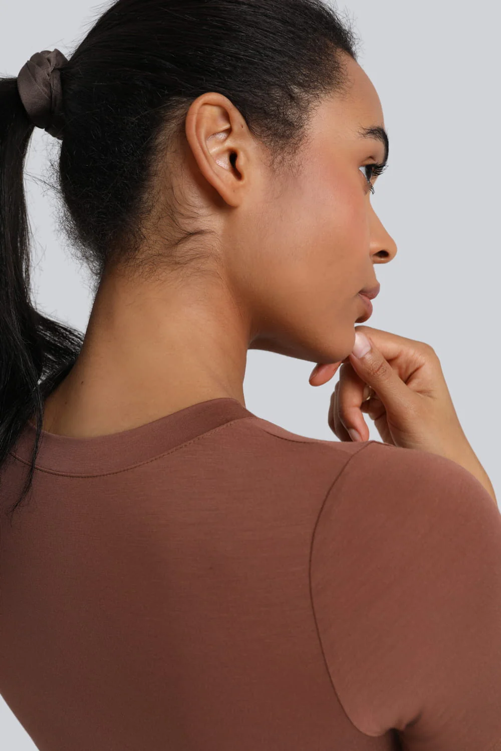 T-shirt Miss invisible C-neck Chocolate - Image 7