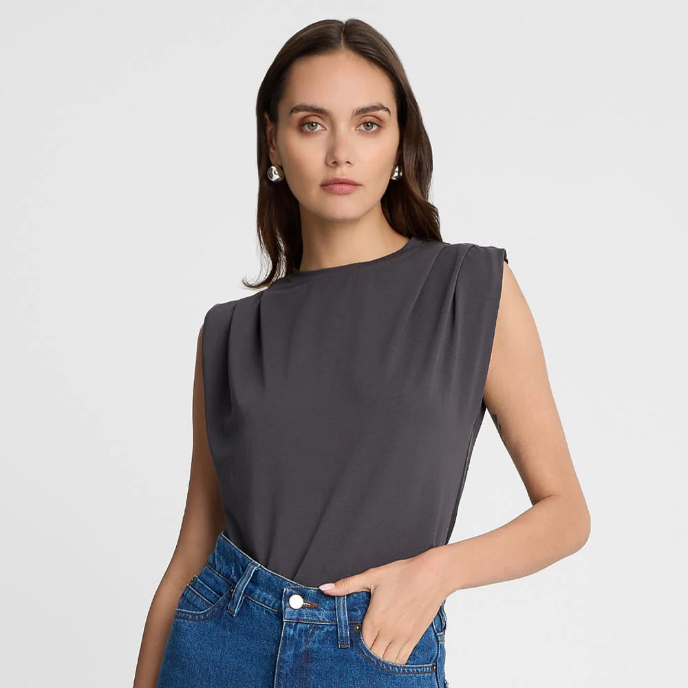 T-shirt Miss Boxy Dark Grey - Image 8