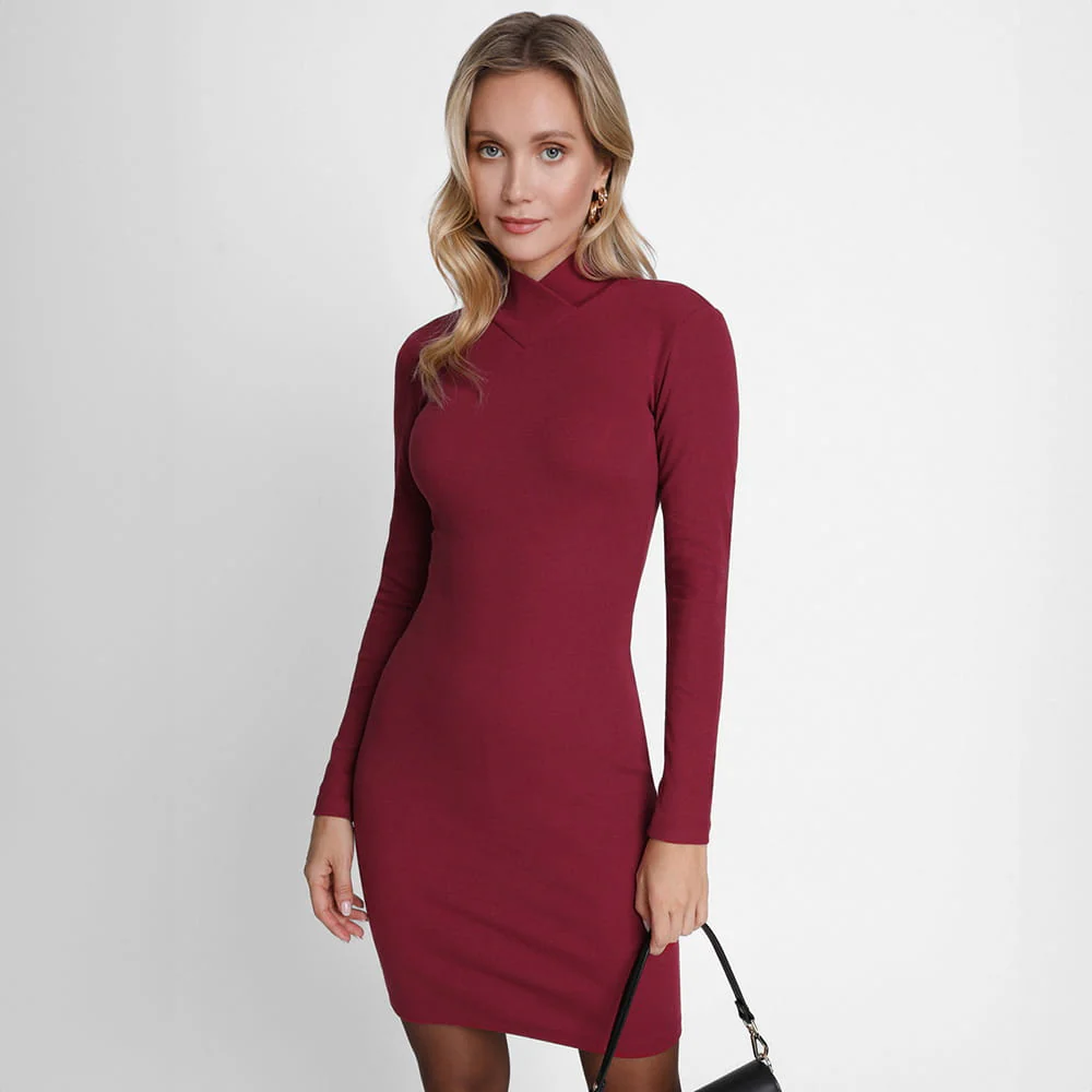 Sukienka Miss Gracious Wine Red - Image 6