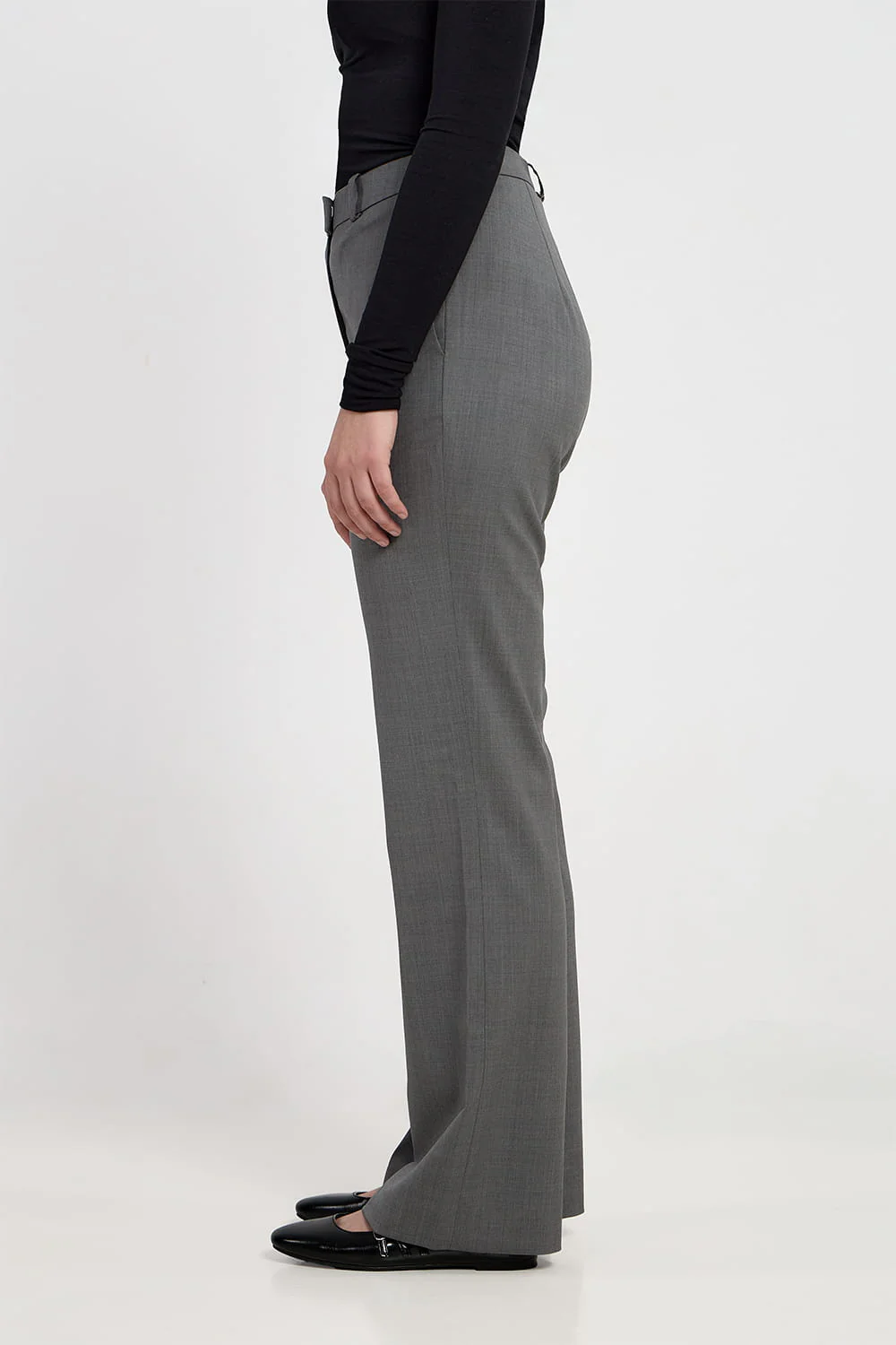 Spodnie Miss Minimal Petite Melange Grey - Image 3