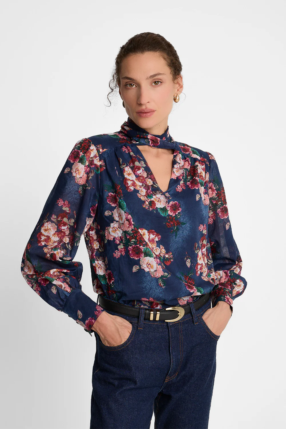 Koszula Miss Blooming Navy - Image 4