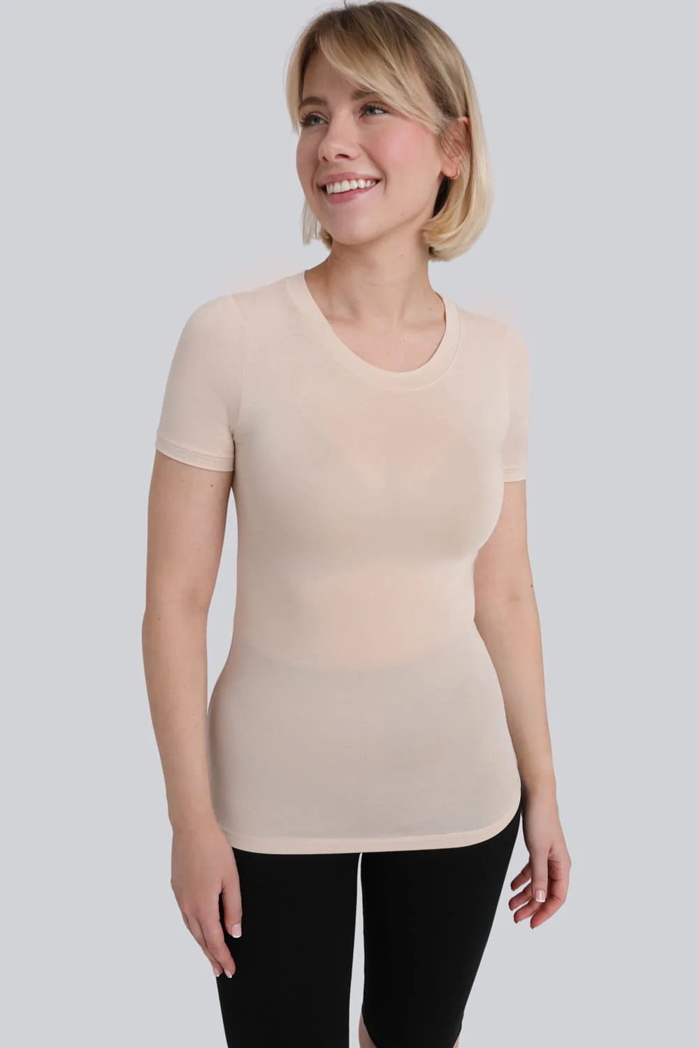 T-shirt Miss invisible C-neck Sand - Image 6