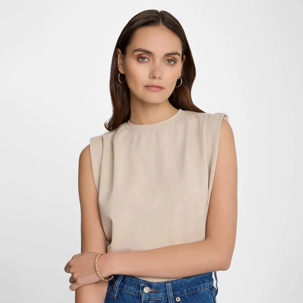 T-shirt Miss Boxy Sand - Image 7