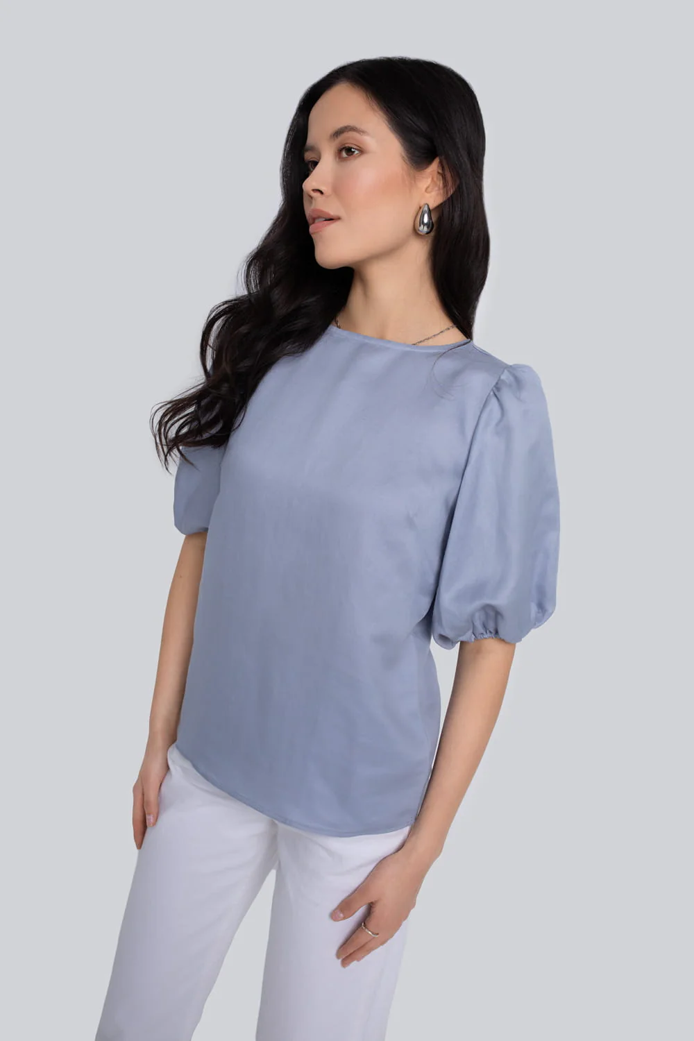 Bluzka Miss Ladylike Light Blue - Image 4