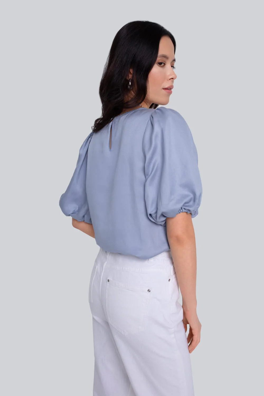 Bluzka Miss Ladylike Light Blue - Image 5