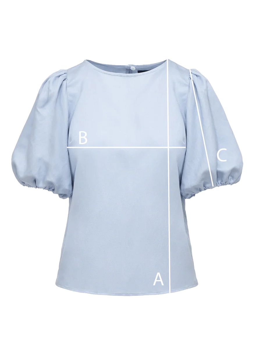 Bluzka Miss Ladylike Light Blue - Image 8