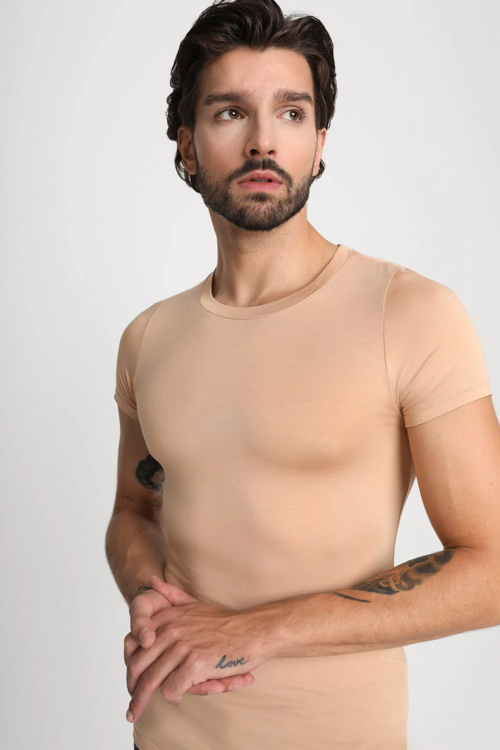 T-shirt Mr Invisible C-neck Nude - Image 3