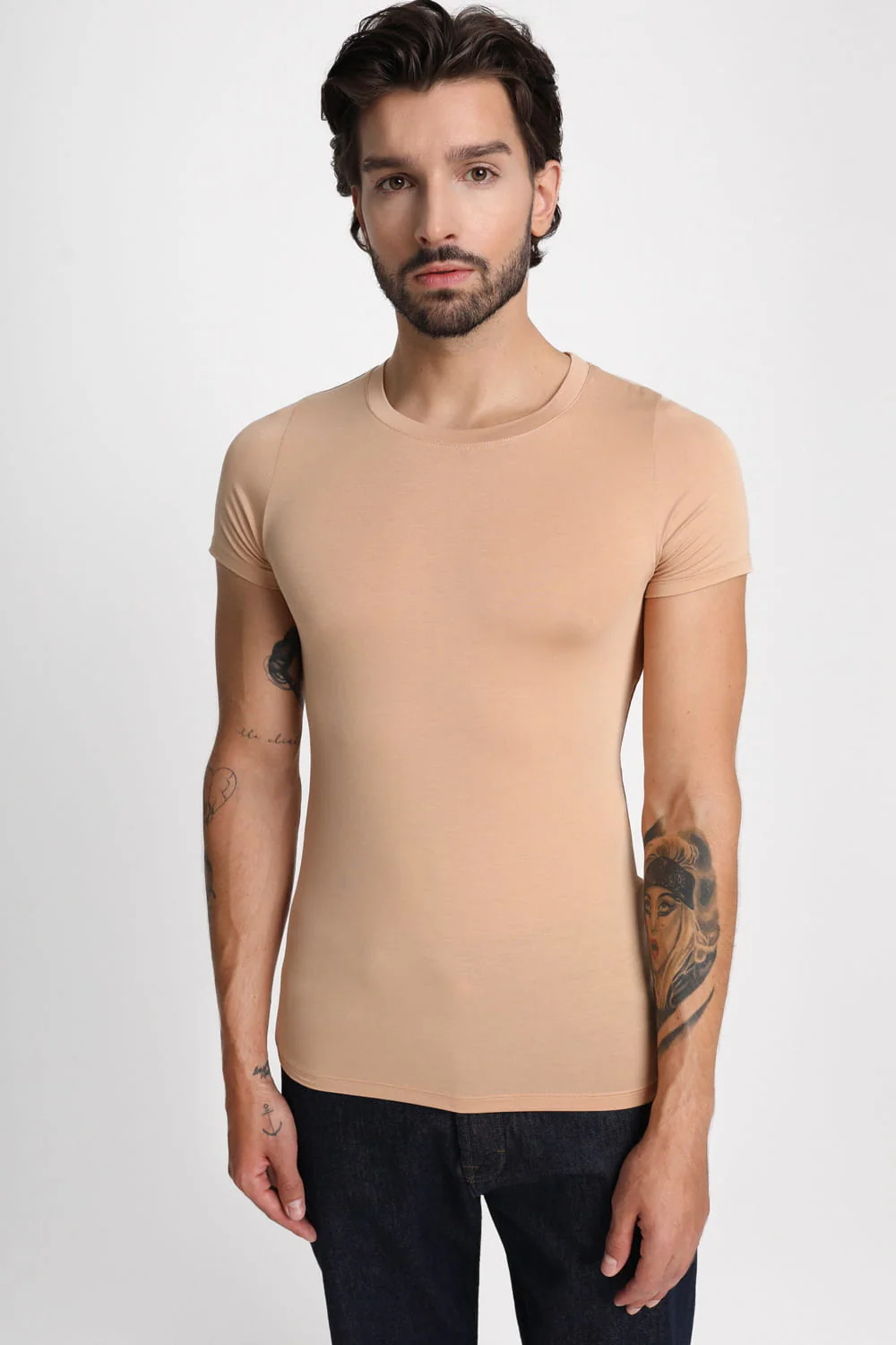 T-shirt Mr Invisible C-neck Nude - Image 5