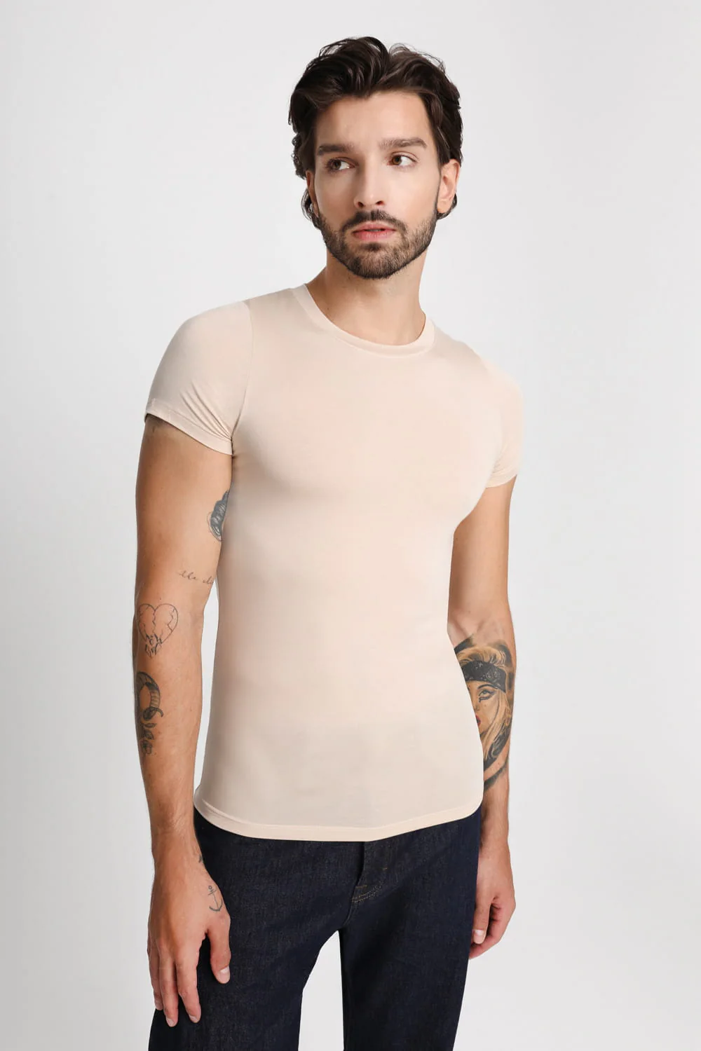 T-shirt Mr Invisible C-neck Sand - Image 5