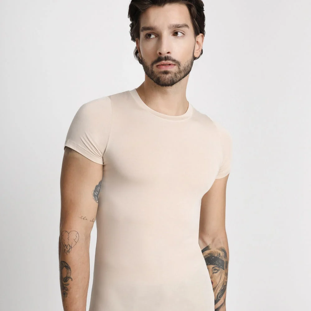 T-shirt Mr Invisible C-neck Sand - Image 8