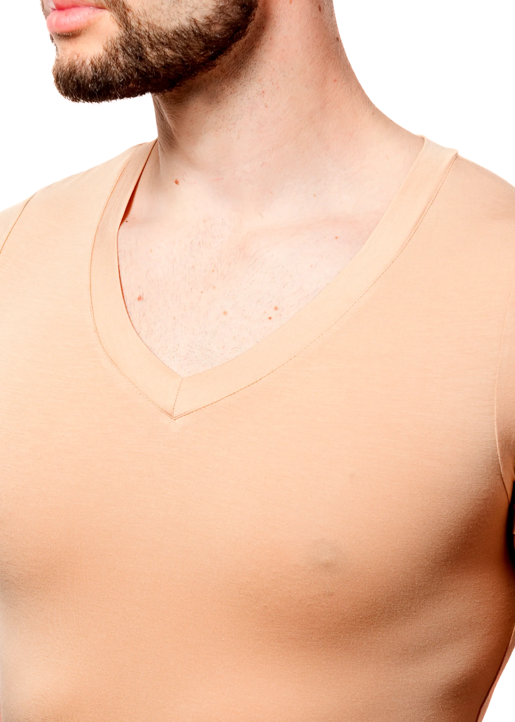 T-shirt Mr Invisible V-neck Nude - Image 7
