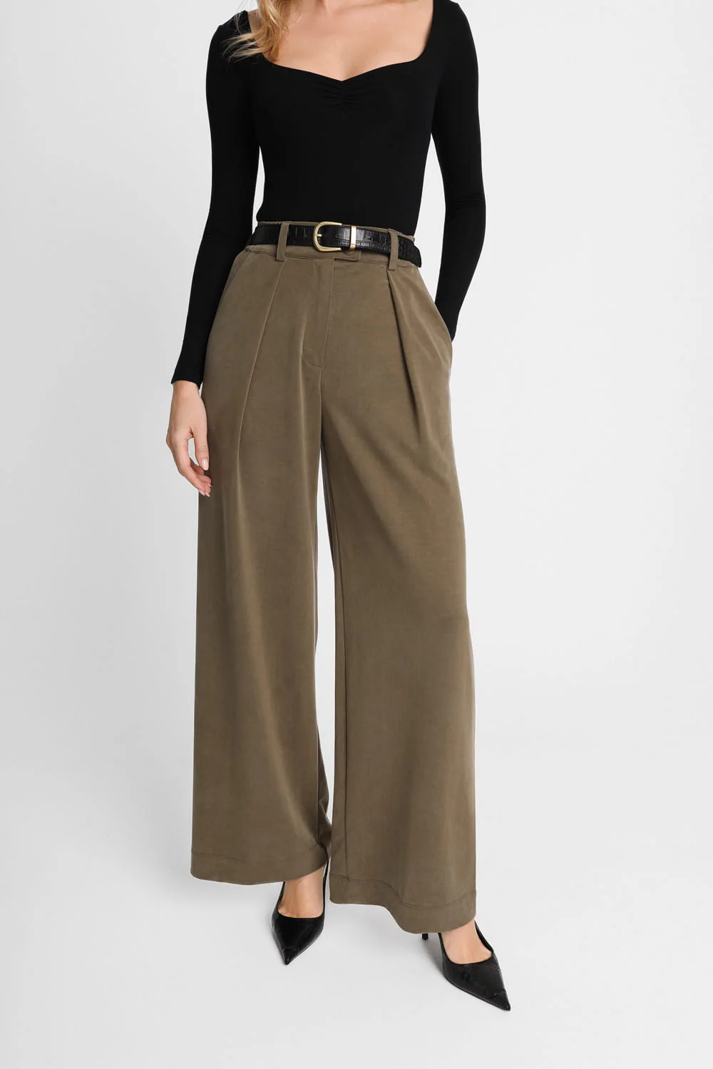 Spodnie Miss Daily Olive - Image 3