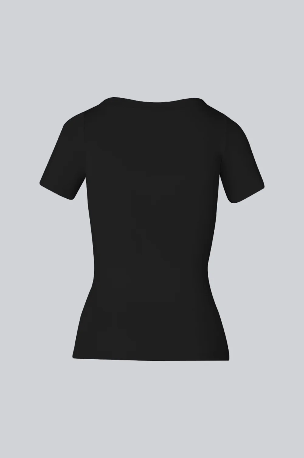 T-shirt Miss Invisible V-neck Black - Image 4